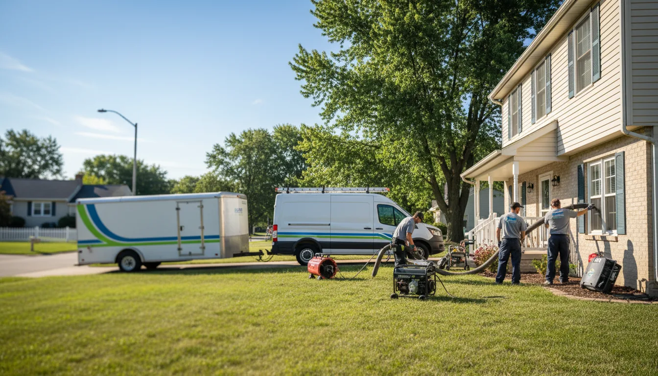 Flooded Basement Restoration And Cleanup With Repair in Worden, IL near me